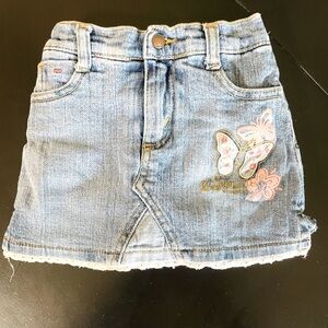 Vintage Levi Strauss RARE Baby Girl denim Skort Size 12 mos skirt shorts